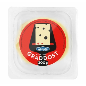 Produktbild för Gräddost Skivad 300g DKGräddost Skivad 300g DK
